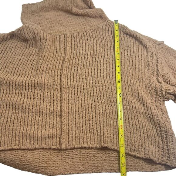 Free People Be Yours Cowl Neck Sweater Camel - Picture 9 of 12